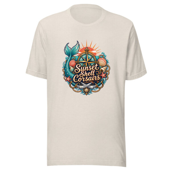 Sunset Shell Corsairs Graphic Tee mockup 8 Sunset Shell Corsairs Graphic Tee mockup 8