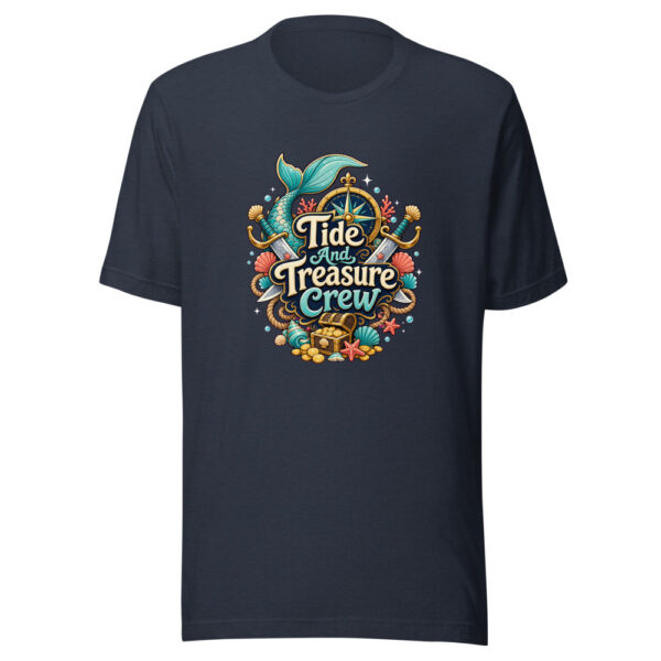 Tide And Treasure Crew Graphic Tee mockup 7