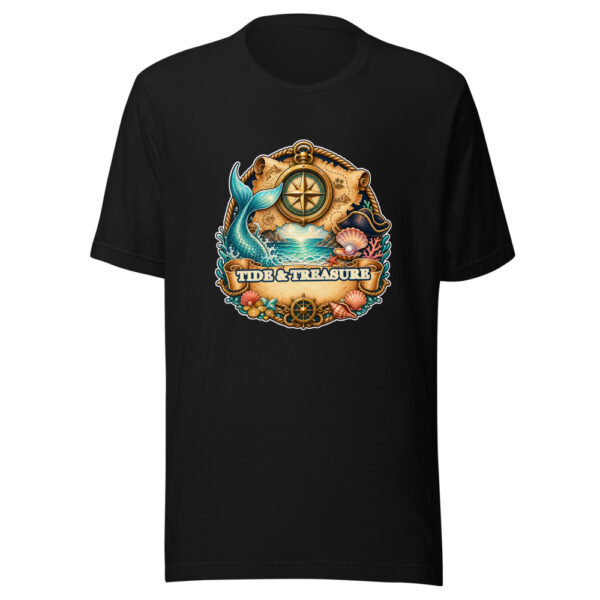 TIDE & TREASURE Heartbeat-20260614-piratesnmermaids-codex Graphic Tee mockup 1 TIDE & TREASURE Heartbeat-20260614-piratesnmermaids-codex Graphic Tee front view
