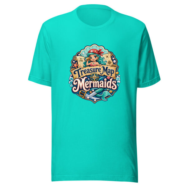 Treasure Map Mermaids Graphic Tee mockup 3 Treasure Map Mermaids Graphic Tee mockup 3