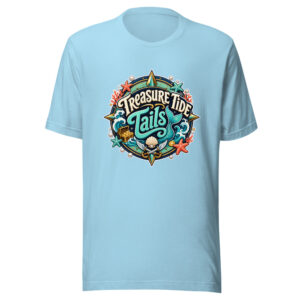 Treasure Tide Tails Graphic Tee mockup 1 Treasure Tide Tails Graphic Tee front view