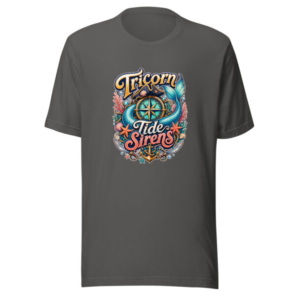 Tricorn Tide Sirens Graphic Tee mockup 4 Tricorn Tide Sirens Graphic Tee mockup 4