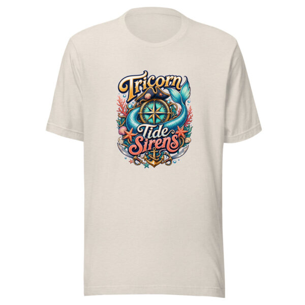 Tricorn Tide Sirens Graphic Tee mockup 8 Tricorn Tide Sirens Graphic Tee mockup 8