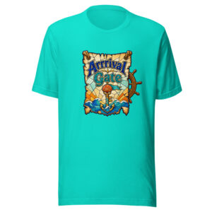 Arrrival Gate Graphic Tee mockup 1 Arrrival Gate Graphic Tee front view