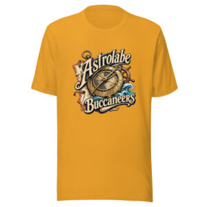 Astrolabe Buccaneers Graphic Tee mockup 1 Astrolabe Buccaneers Graphic Tee front view