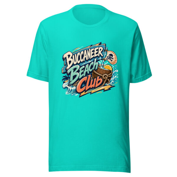 Buccaneer Beach Club Graphic Tee mockup 3
