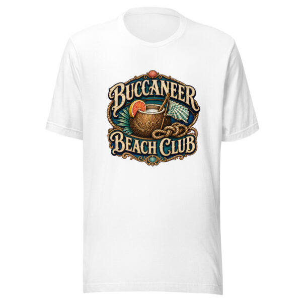 Buccaneer Beach Club Graphic Tee mockup 8 Buccaneer Beach Club Graphic Tee mockup 8