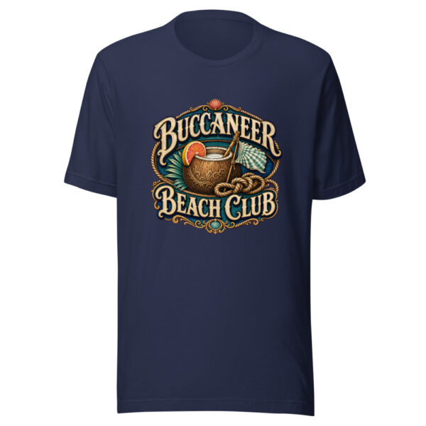 Buccaneer Beach Club Graphic Tee mockup 9 Buccaneer Beach Club Graphic Tee mockup 9