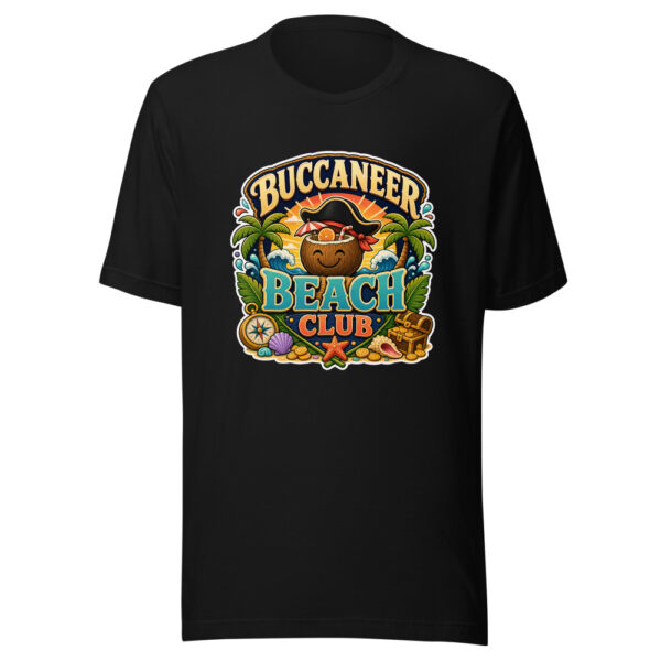 BUCCANEER BEACH CLUB Graphic Tee mockup 7