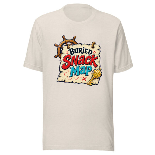 Buried Snack Map Graphic Tee mockup 14