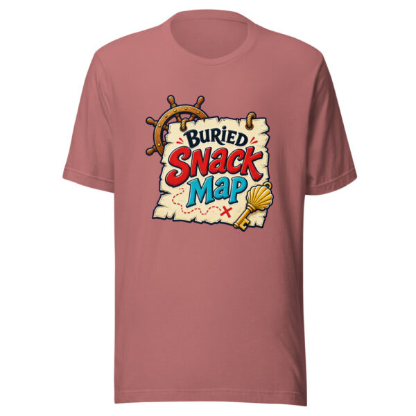 Buried Snack Map Graphic Tee mockup 6