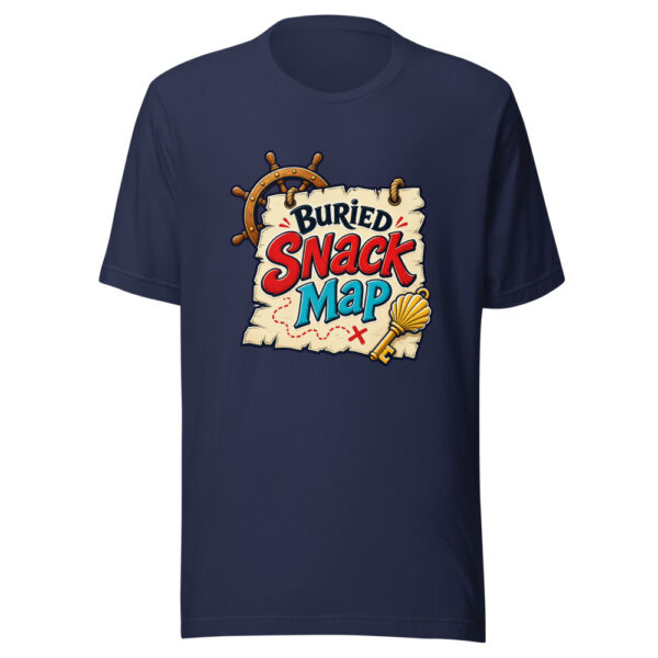 Buried Snack Map Graphic Tee mockup 9