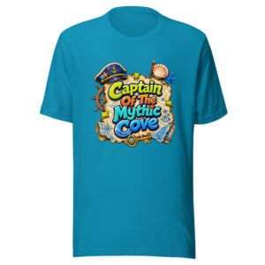 Captain Of The Mythic Cove Graphic Tee mockup 1 Captain Of The Mythic Cove Graphic Tee front view