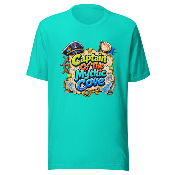 Captain Of The Mythic Cove Graphic Tee mockup 2