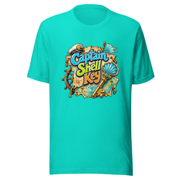 Captain Shell Key Graphic Tee mockup 2