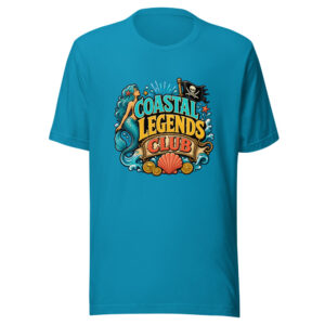 Coastal Legends Club Graphic Tee mockup 1 Coastal Legends Club Graphic Tee front view
