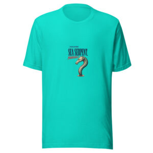 Coastal Witness - Sea Serpent, Probably Sea-serpent-probably Graphic Tee mockup 1 Coastal Witness - Sea Serpent, Probably Sea-serpent-probably Graphic Tee front view