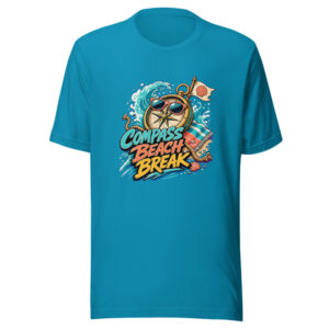 Compass Beach Break Heartbeat-20260629T145651Z Graphic Tee mockup 1 Compass Beach Break Heartbeat-20260629T145651Z Graphic Tee front view