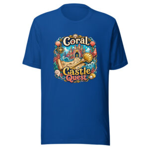 Coral Castle Quest Graphic Tee mockup 1 Coral Castle Quest Graphic Tee front view