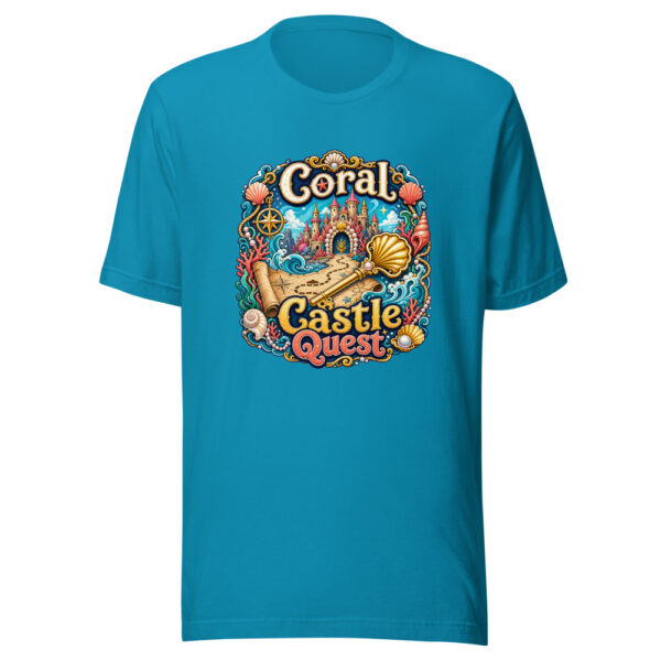 Coral Castle Quest Graphic Tee mockup 2