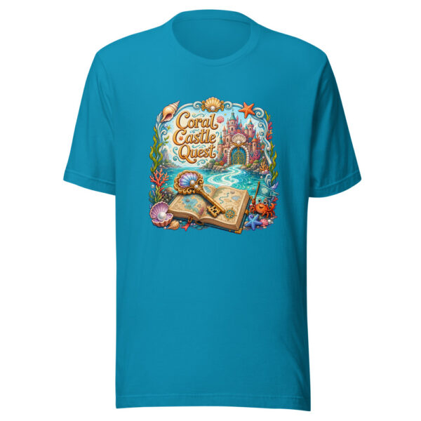 Coral Castle Quest Graphic Tee mockup 2