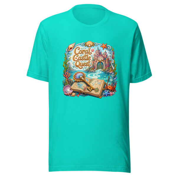 Coral Castle Quest Graphic Tee mockup 3
