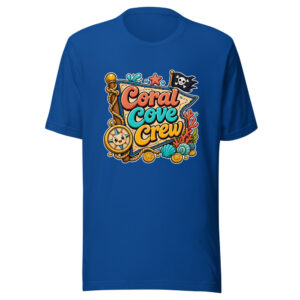 Coral Cove Crew Graphic Tee mockup 1 Coral Cove Crew Graphic Tee front view