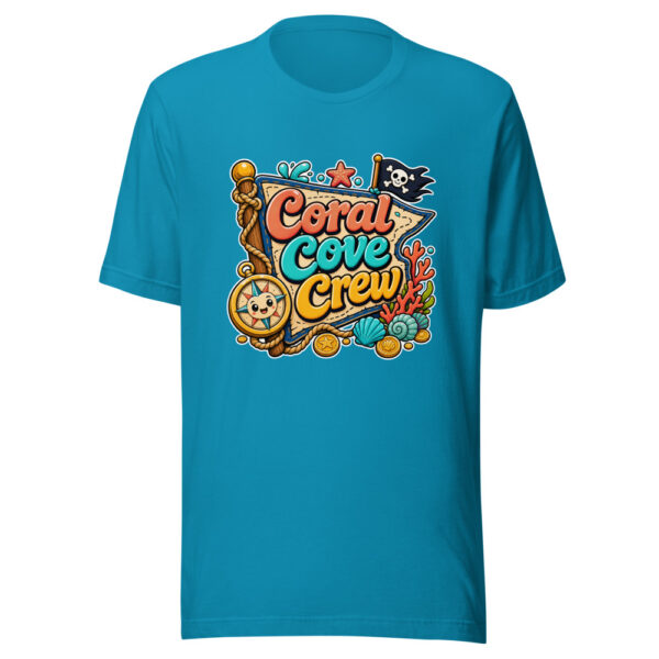 Coral Cove Crew Graphic Tee mockup 2