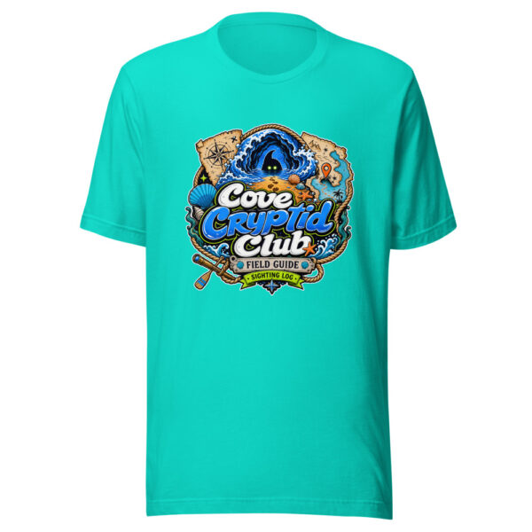 Cove Cryptid Club Graphic Tee mockup 1 Cove Cryptid Club Graphic Tee front view