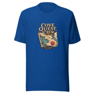 Cove Quest Crew Shell Marks The Spot Cove-quest-crew Graphic Tee mockup 1 Cove Quest Crew Shell Marks The Spot Cove-quest-crew Graphic Tee front view