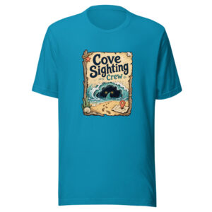 Cove Sighting Crew Graphic Tee mockup 1 Cove Sighting Crew Graphic Tee front view