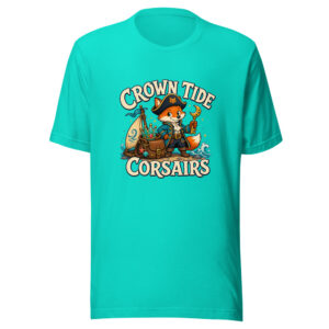 Crown Tide Corsairs Heartbeat-20260630T131513Z Graphic Tee mockup 1 Crown Tide Corsairs Heartbeat-20260630T131513Z Graphic Tee front view