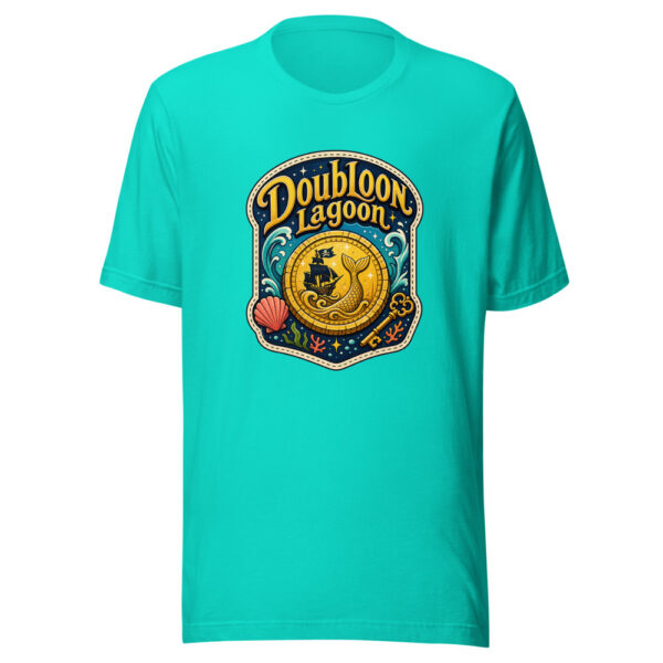 Doubloon Lagoon Graphic Tee mockup 3