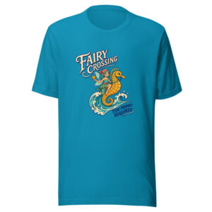 Fairy Crossing — Tide Permit Required Fairy-tide-crossing Graphic Tee mockup 1 Fairy Crossing — Tide Permit Required Fairy-tide-crossing Graphic Tee front view