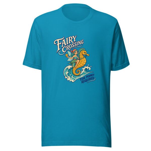 Fairy Crossing — Tide Permit Required Fairy-tide-crossing Graphic Tee front view