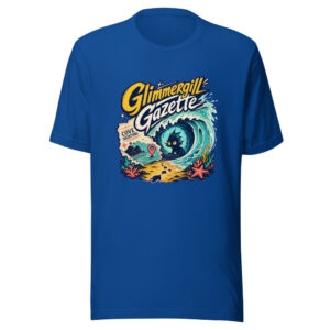 Glimmergill Gazette Graphic Tee mockup 1 Glimmergill Gazette Graphic Tee front view