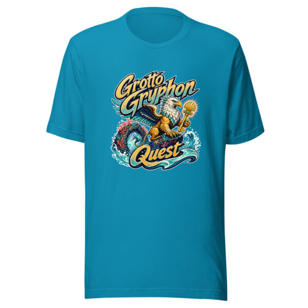 Grotto Gryphon Quest Graphic Tee mockup 2