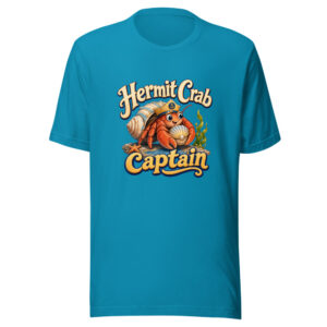 Hermit Crab Captain Graphic Tee mockup 1 Hermit Crab Captain Graphic Tee front view