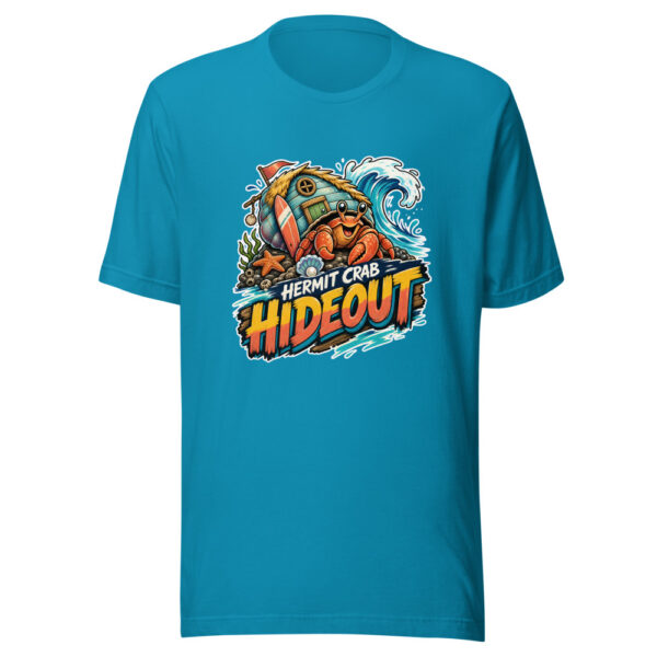 Hermit Crab Hideout Graphic Tee mockup 1 Hermit Crab Hideout Graphic Tee front view