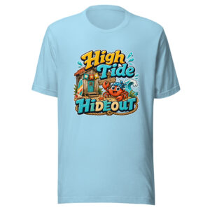 High Tide Hideout Graphic Tee mockup 1 High Tide Hideout Graphic Tee front view