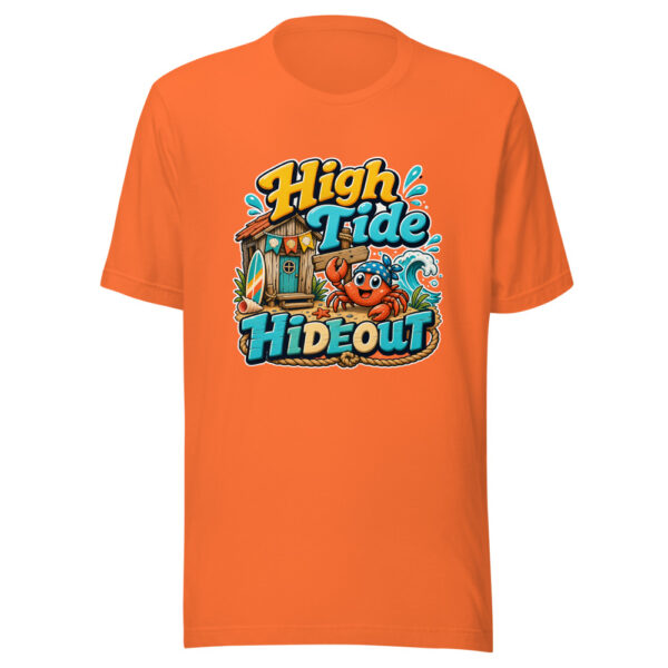 High Tide Hideout Graphic Tee mockup 17