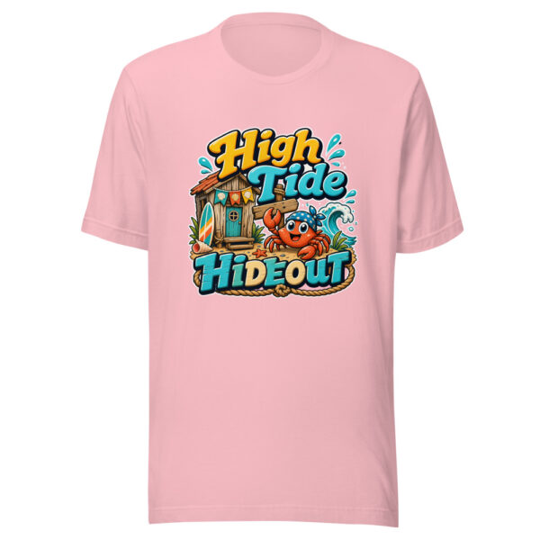 High Tide Hideout Graphic Tee mockup 18