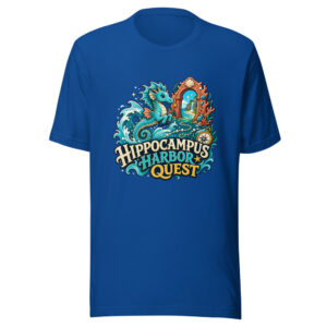 Hippocampus Harbor Quest Heartbeat-20260630T004144Z Graphic Tee mockup 1 Hippocampus Harbor Quest Heartbeat-20260630T004144Z Graphic Tee front view