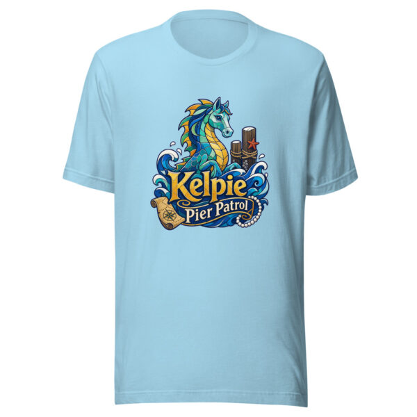 Kelpie Pier Patrol Graphic Tee mockup 4