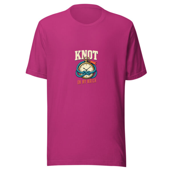 KNOT ON MY WATCH Pirate-artifact-pun Graphic Tee front view