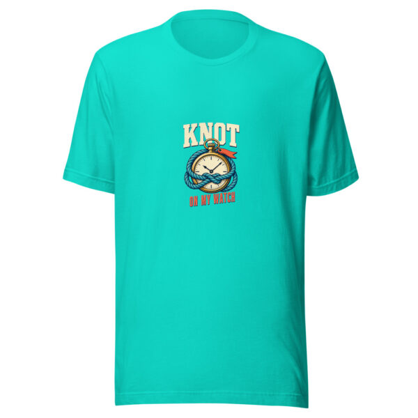 KNOT ON MY WATCH Pirate-artifact-pun Graphic Tee mockup 3