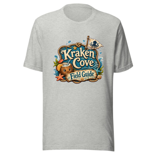 Kraken Cove Field Guide Graphic Tee mockup 11