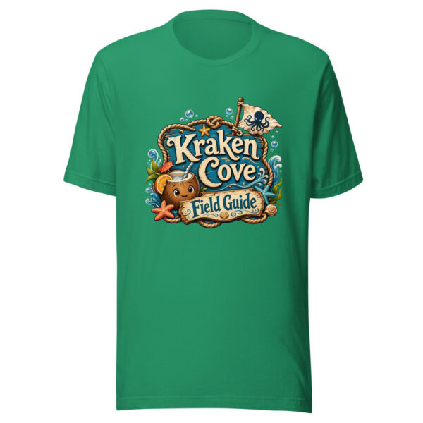 Kraken Cove Field Guide Graphic Tee mockup 15