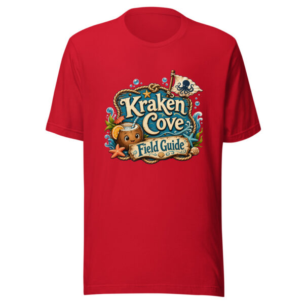 Kraken Cove Field Guide Graphic Tee mockup 19