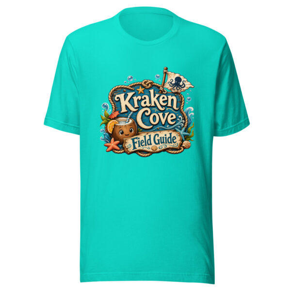 Kraken Cove Field Guide Graphic Tee mockup 2